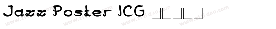 Jazz Poster ICG字体转换